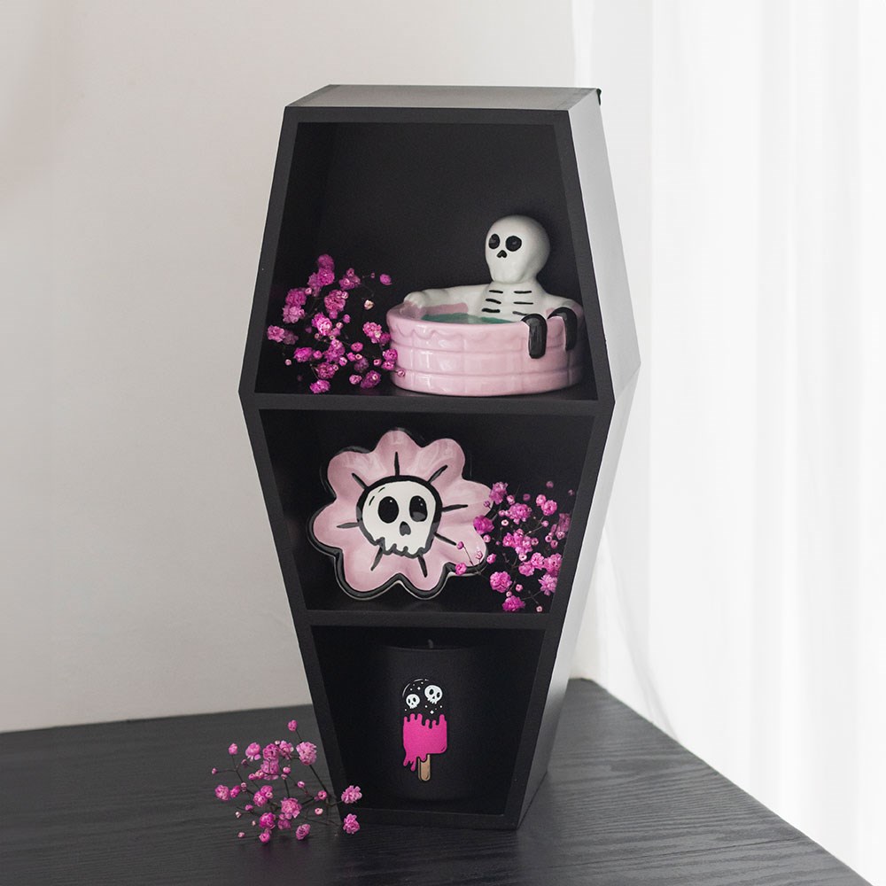 Small Black Coffin Shelf (40cm)3