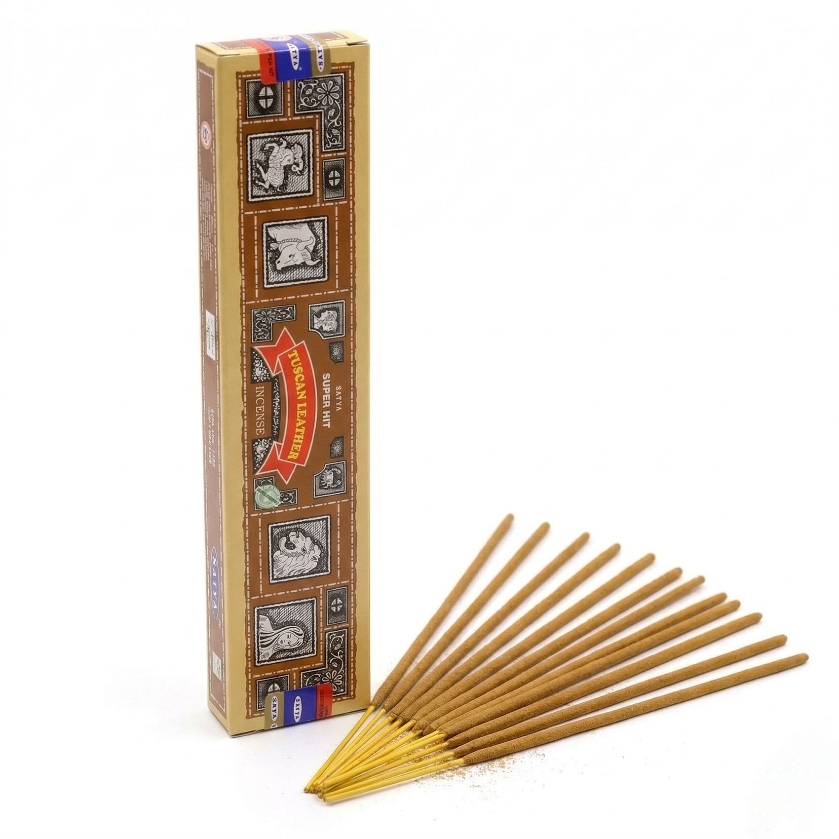 Satya Super Hit Incense Sticks - Tuscan Leather (15gm)