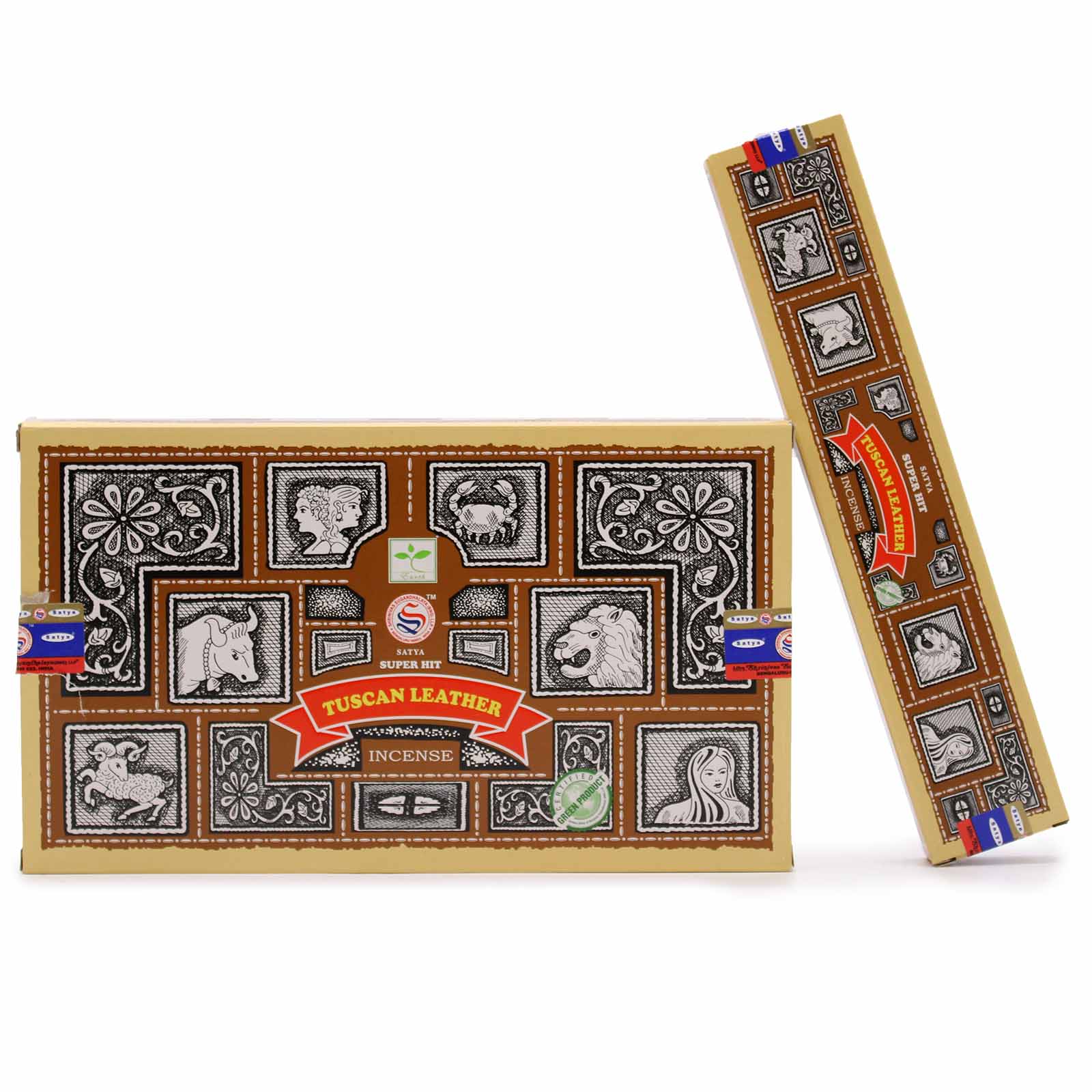 Satya Super Hit Incense Sticks - Tuscan Leather (15gm)1