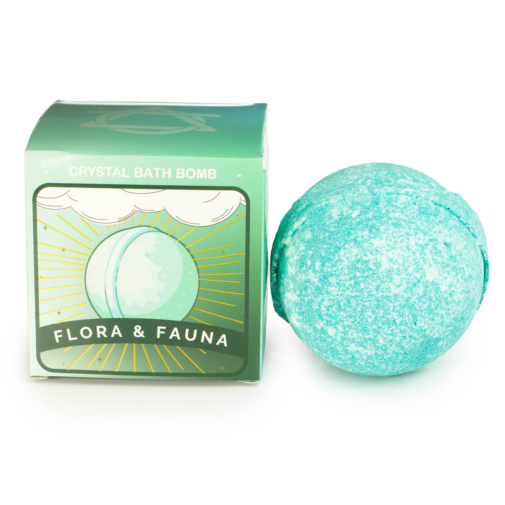 Flora & Fauna Elemental Bath Bomb with Hidden Gemstone