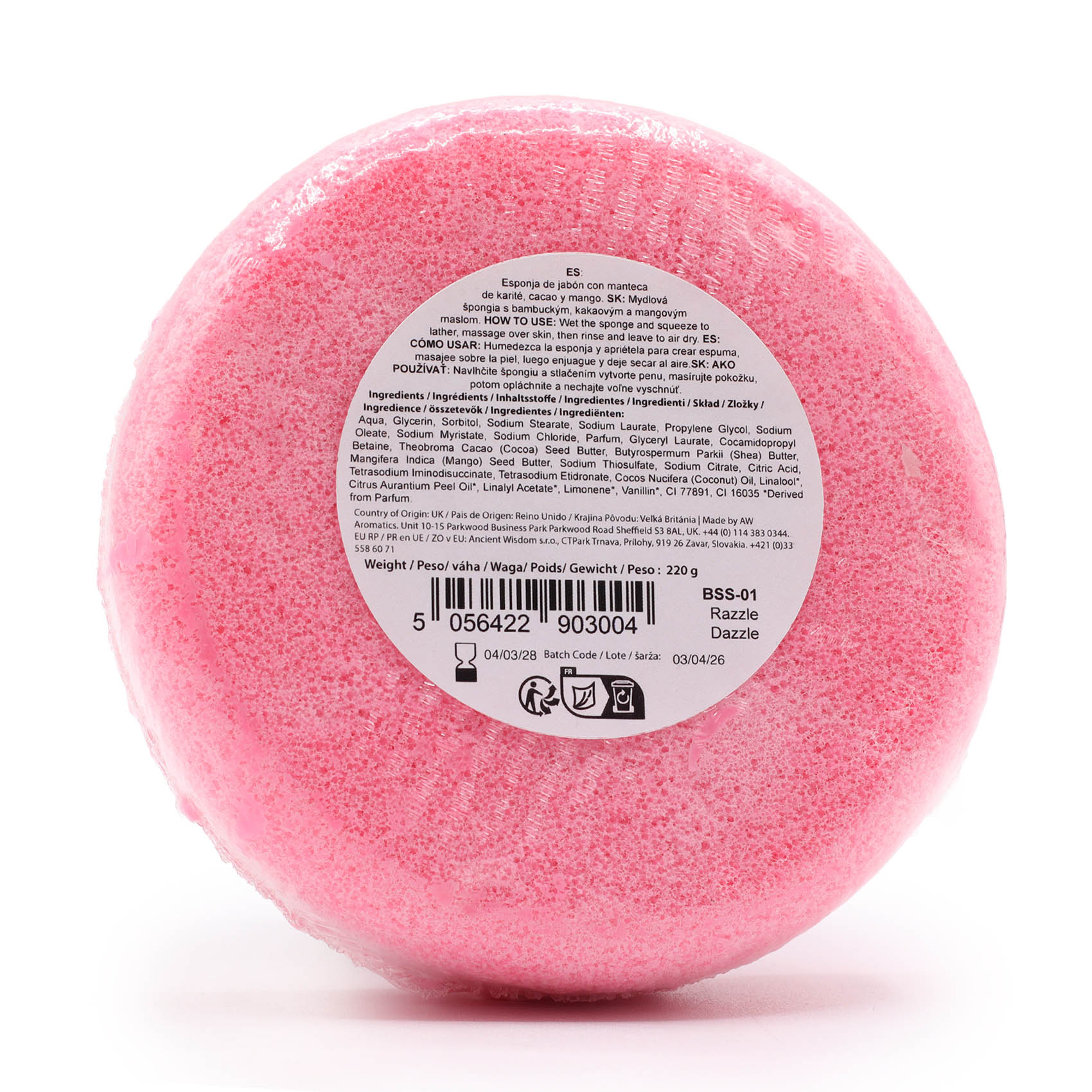 Razzle Dazzle Soap Sponge with Shea & Cocoa Butter2