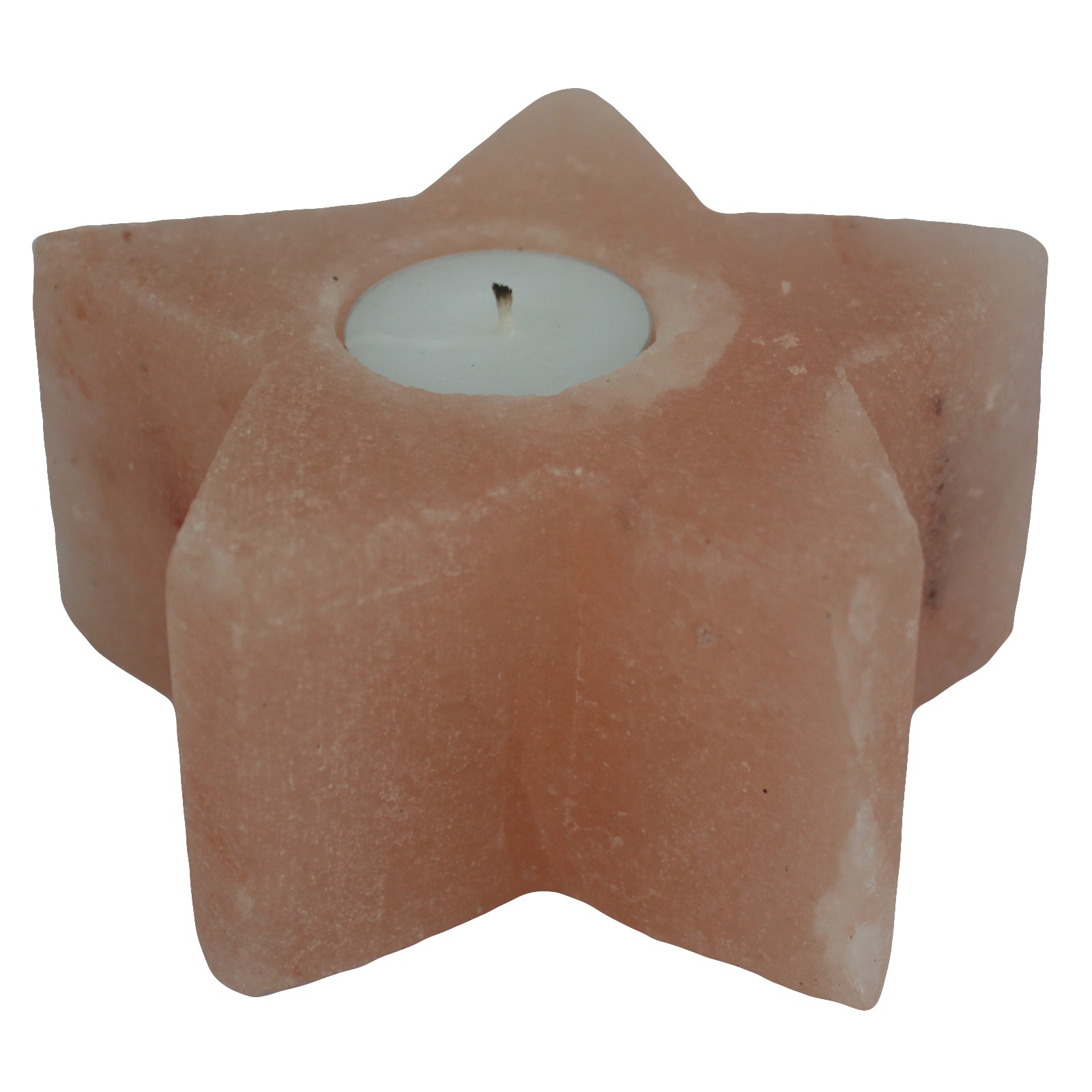 Natural Himalayan Salt Star Shaped Tealight Holder2