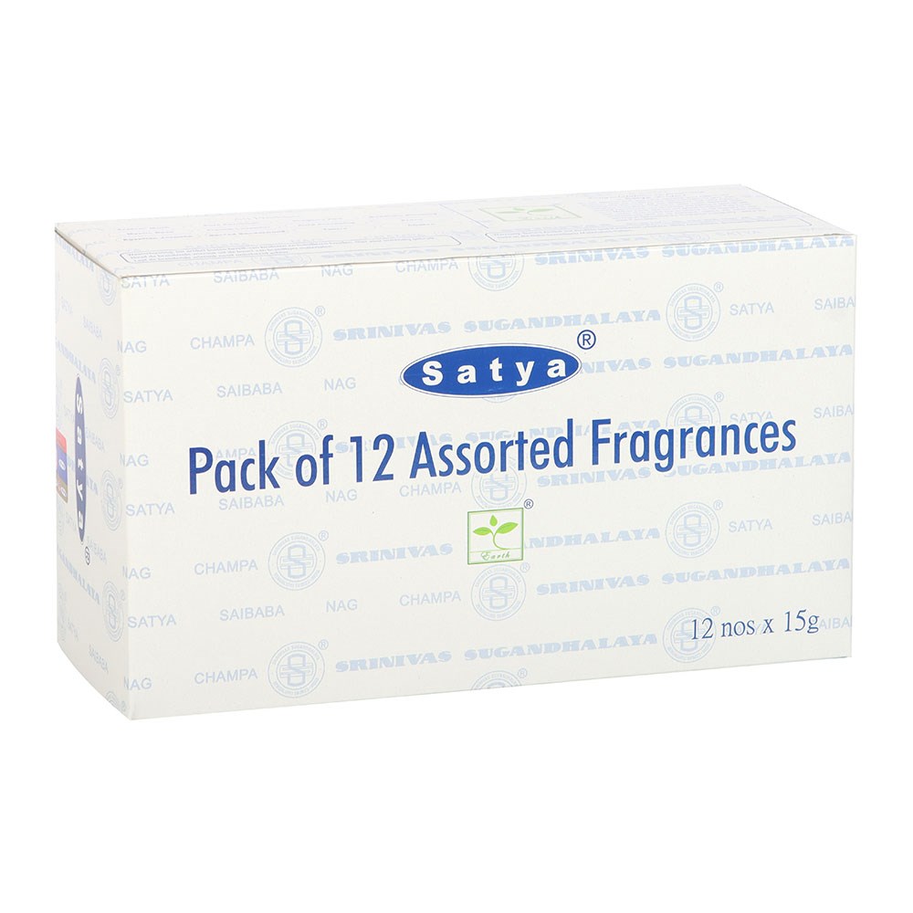 Set of 12 Assorted Fragrance Incense Sticks by Satya1