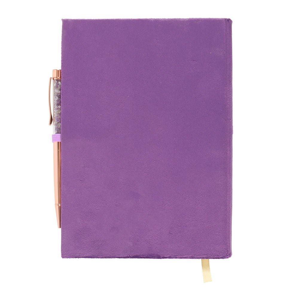 Book of Spells Manifestation Journal & Amethyst Crystal Pen Set2