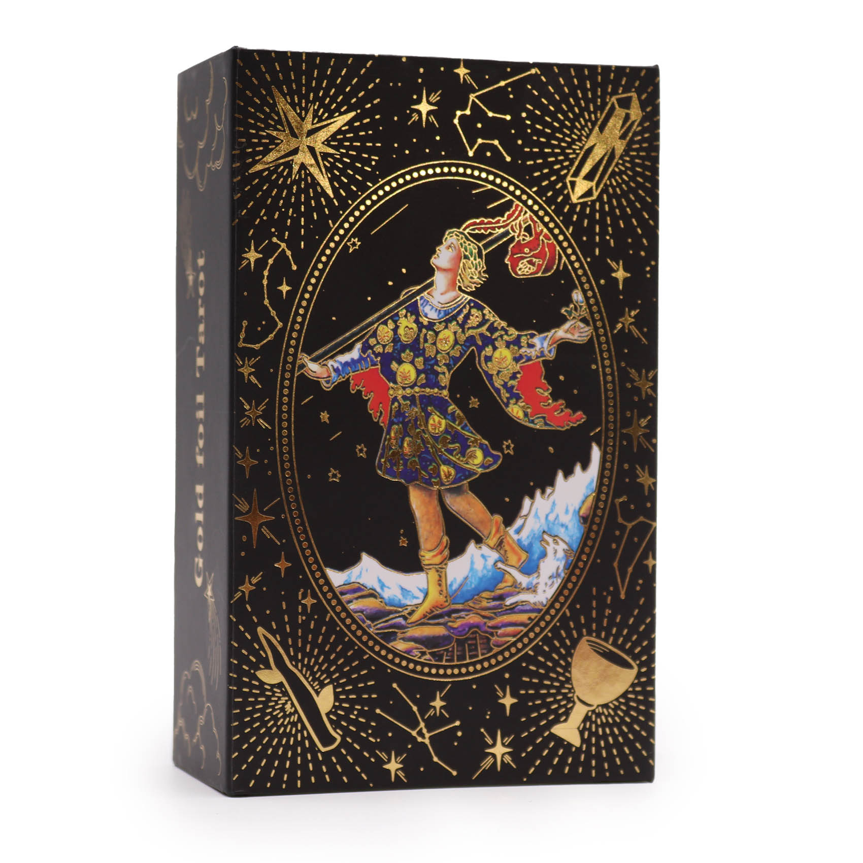 Celestial Gold Foil Tarot Deck & Guidebook Set2