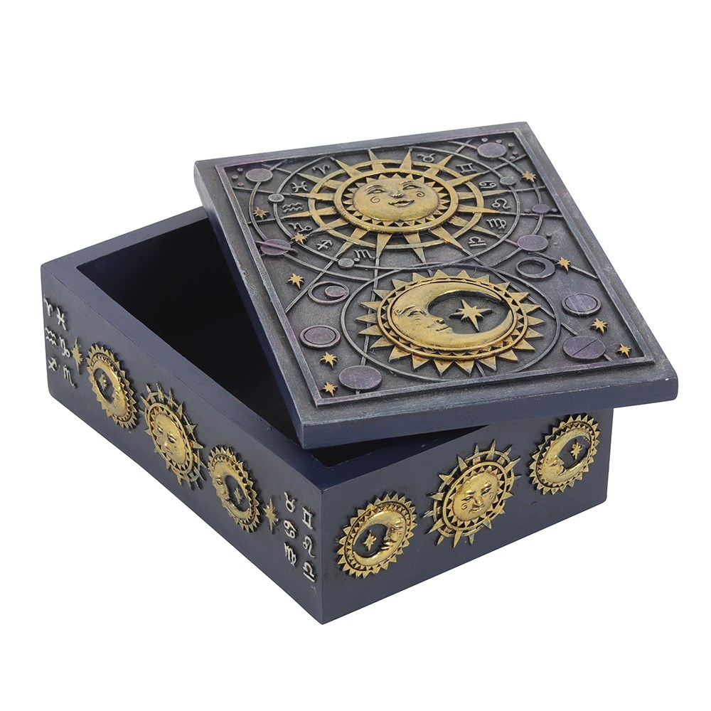 Celestial Sun and Moon Resin Keepsake Box1