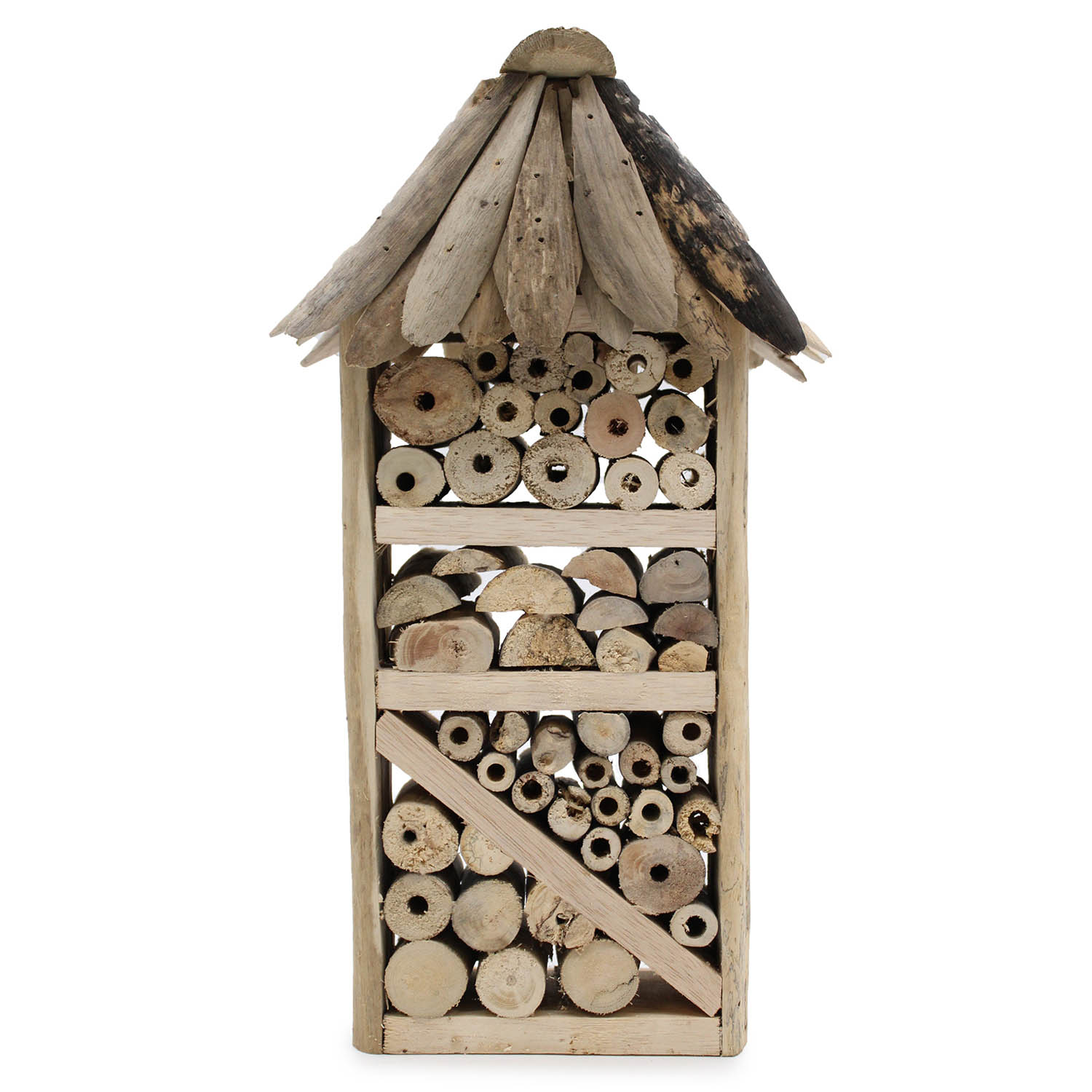 Eco-Friendly Driftwood Bee & Insect Highrise House