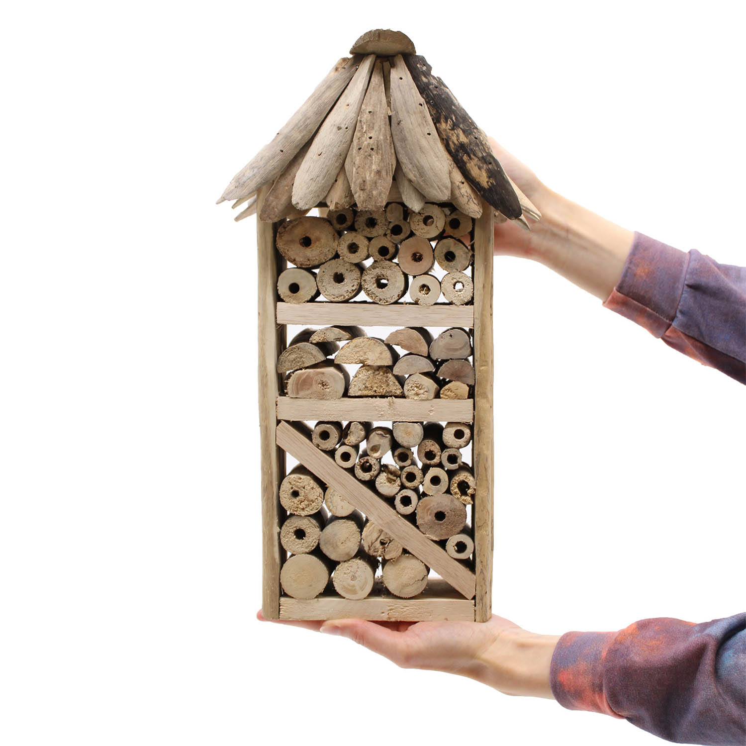 Eco-Friendly Driftwood Bee & Insect Highrise House4