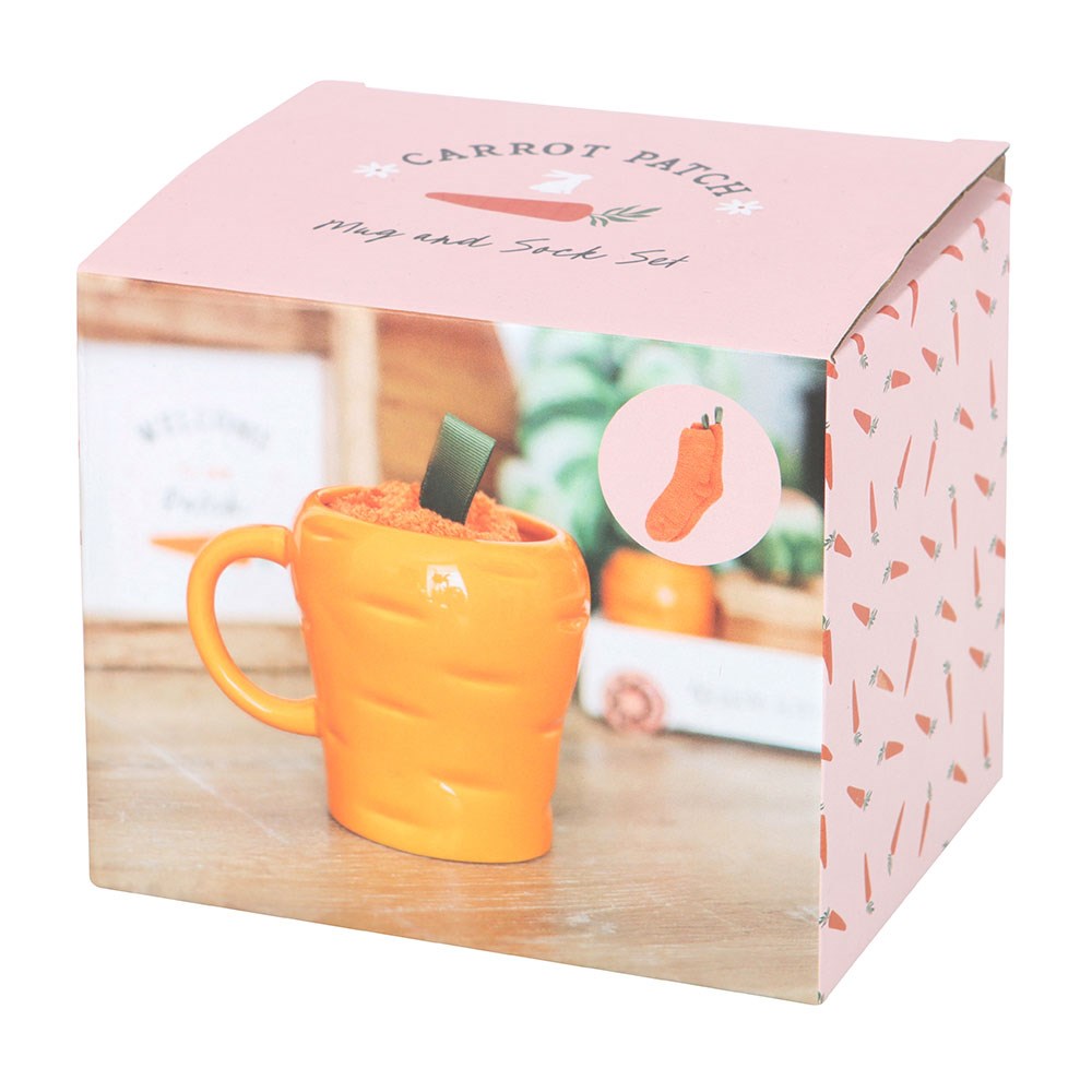 Carrot Shaped Mug and Socks Gift Set - 400ml3