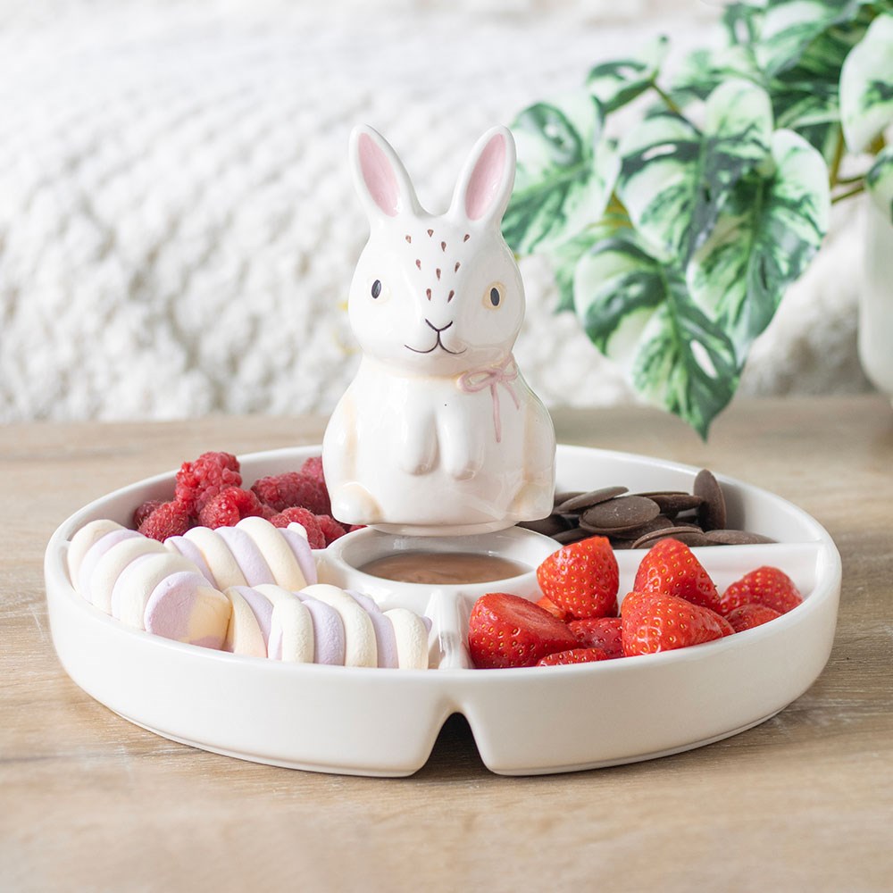 Bunny Chip & Dip Snack Dish1