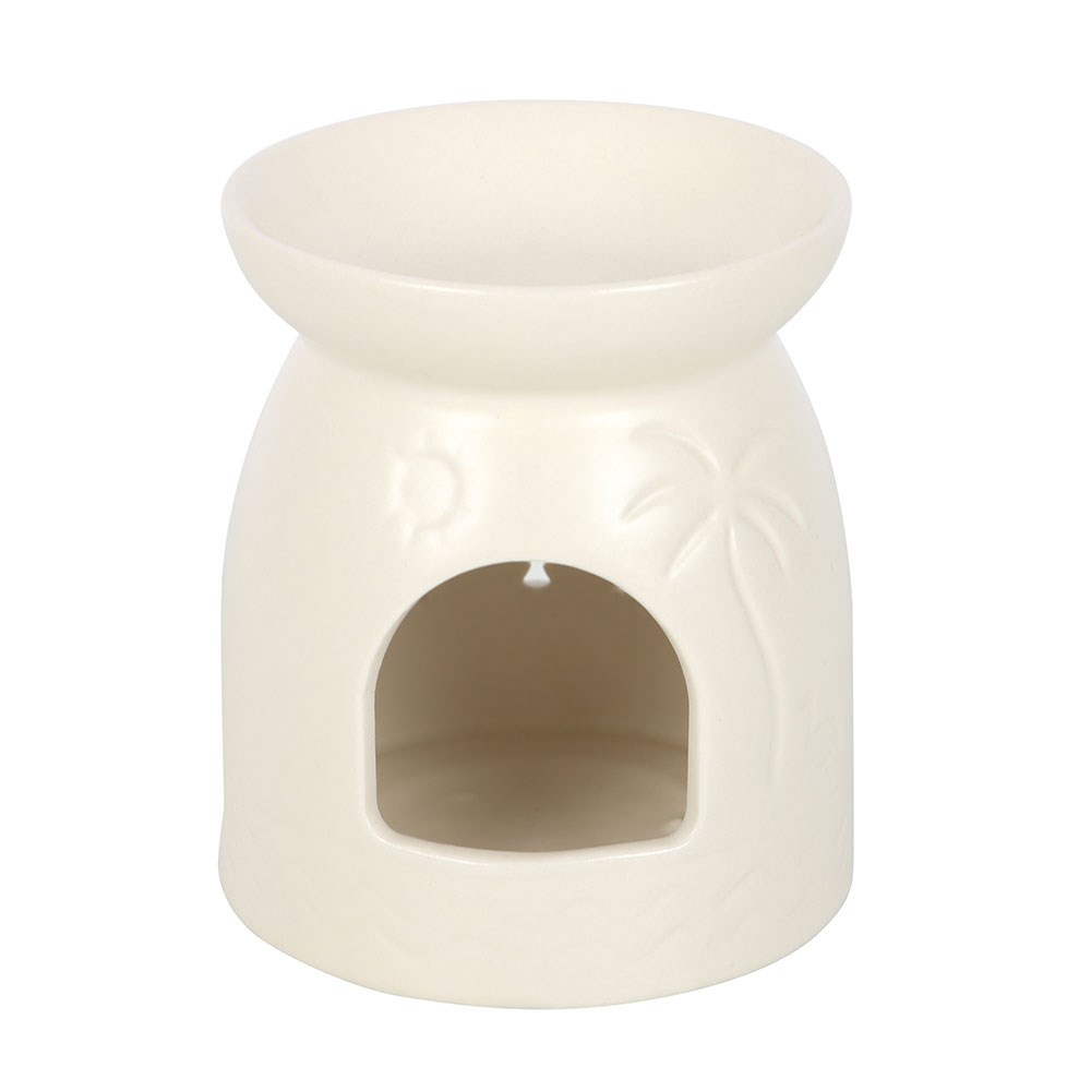 White Ceramic Beach Oil Burner2