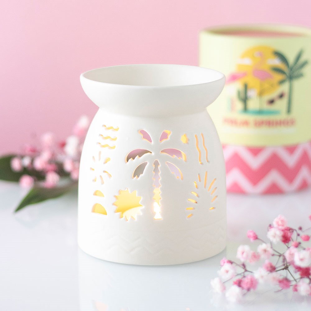 White Ceramic Beach Oil Burner3