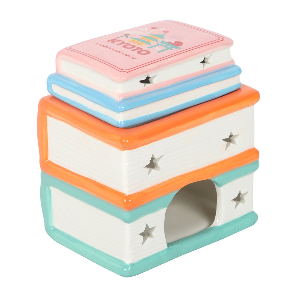 Travel Book Stack Oil Burner & Wax Warmer2