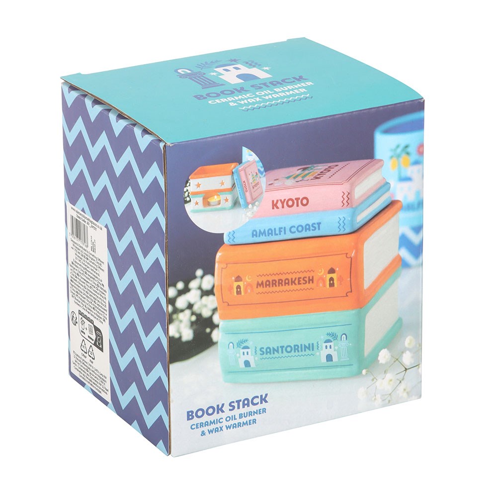 Travel Book Stack Oil Burner & Wax Warmer3