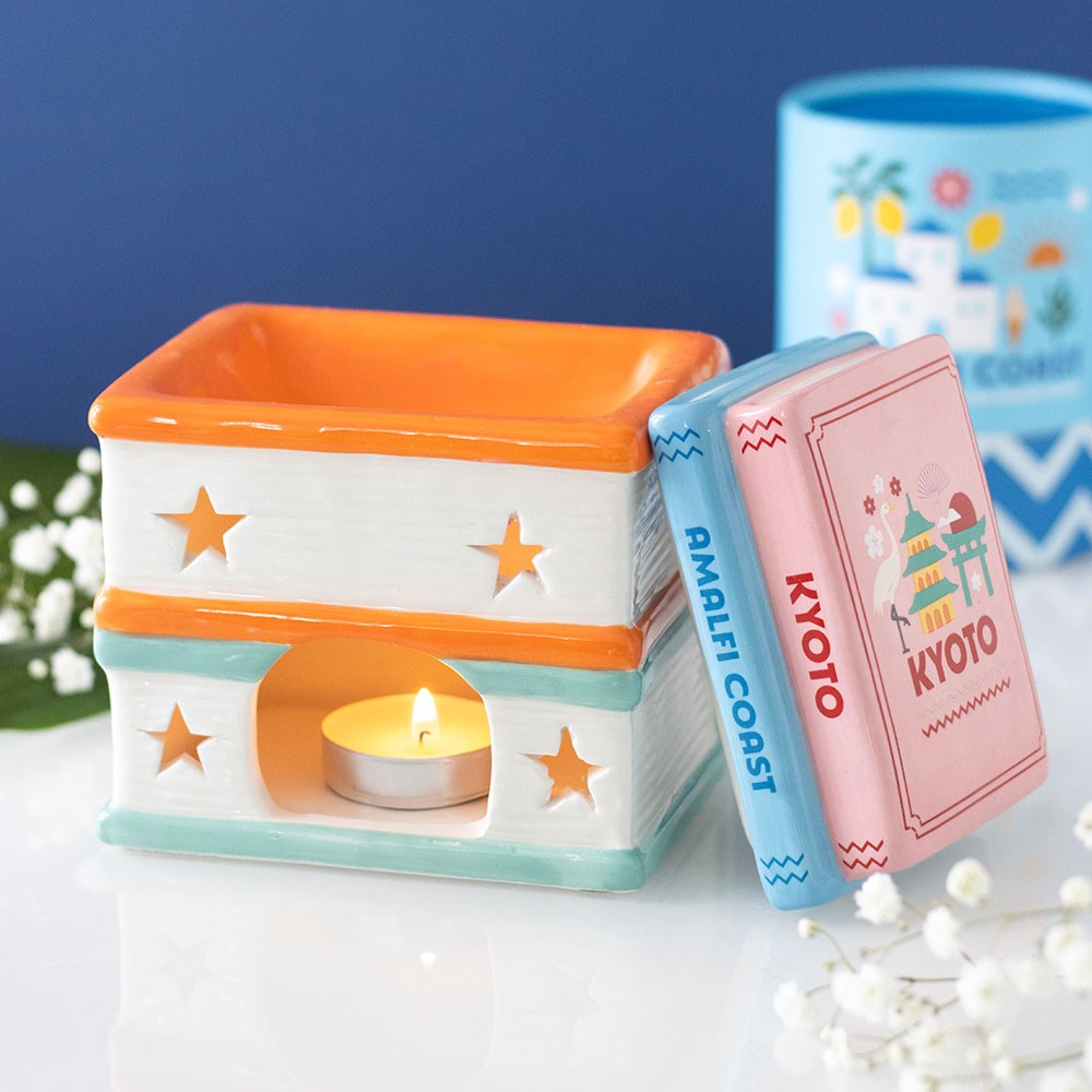 Travel Book Stack Oil Burner & Wax Warmer5