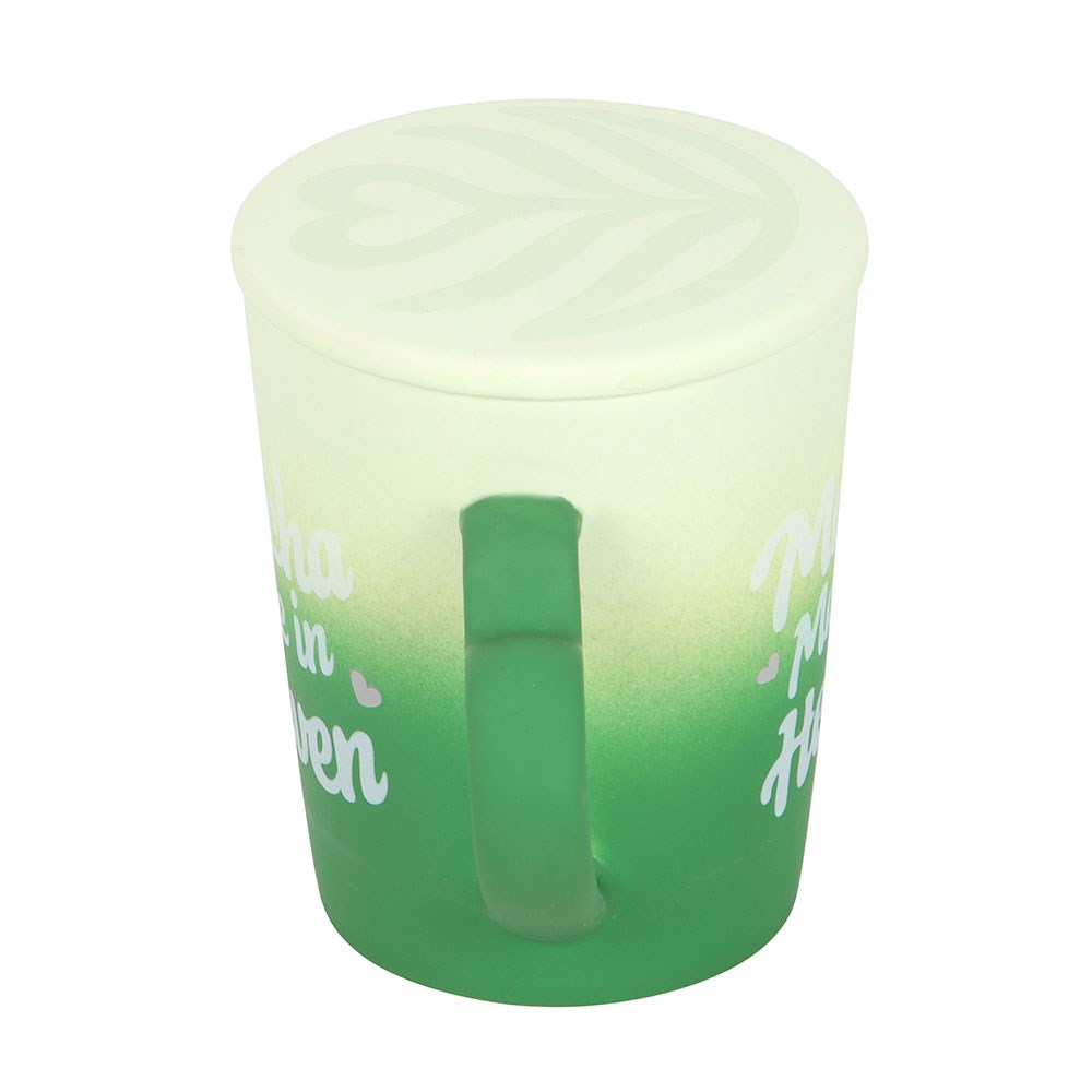 Matcha Made in Heaven Ceramic Mug with Coaster Lid1