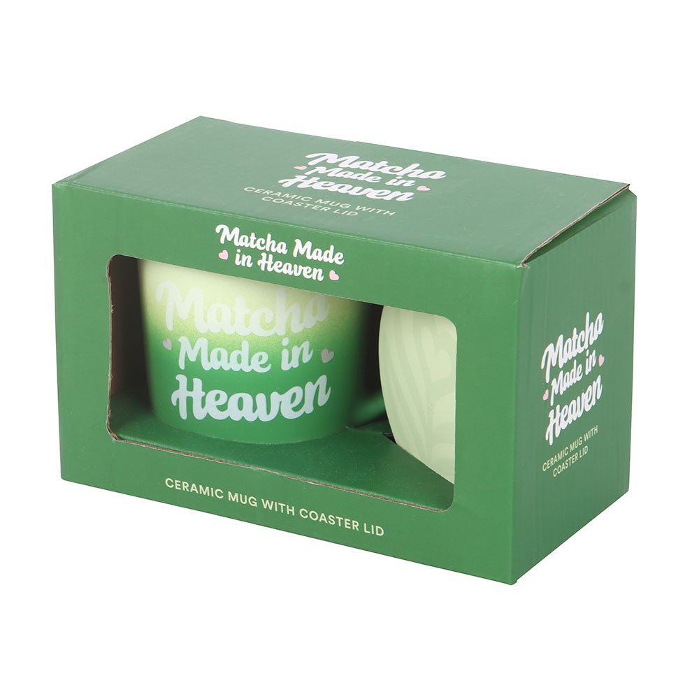 Matcha Made in Heaven Ceramic Mug with Coaster Lid3