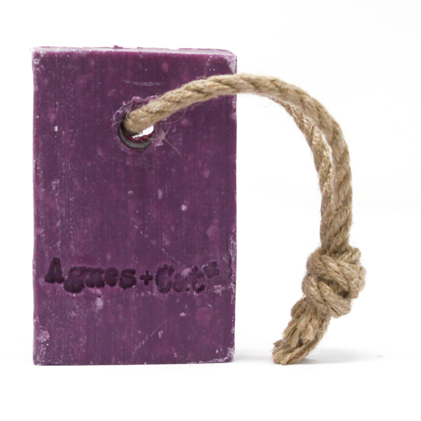Agnes + Cat Fragranced Coconut Butter Soap on a Rope - Pressed Peonies1