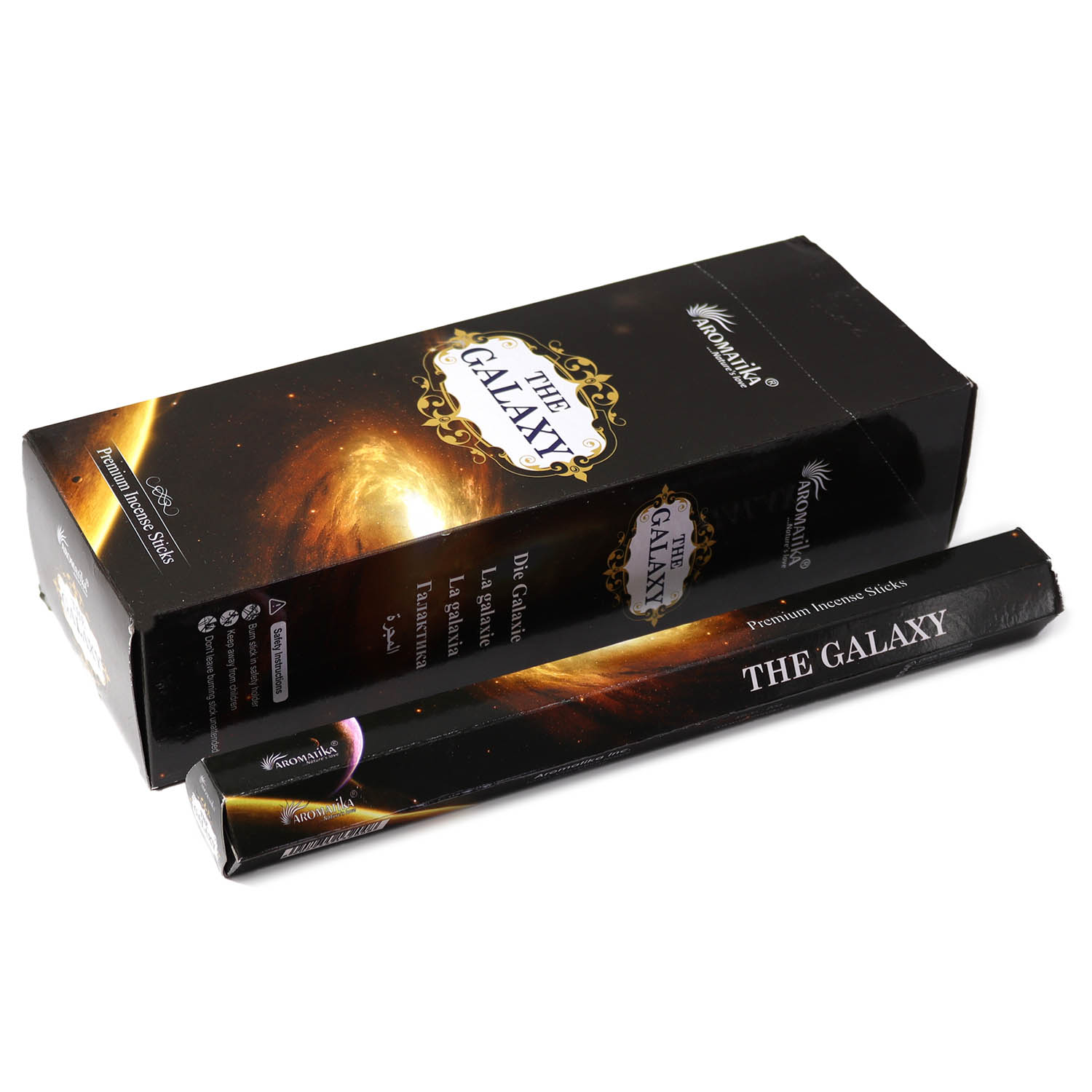 Aromatika Premium Charcoal-Free Hex Incense Sticks – The Galaxy (20 Pack)1