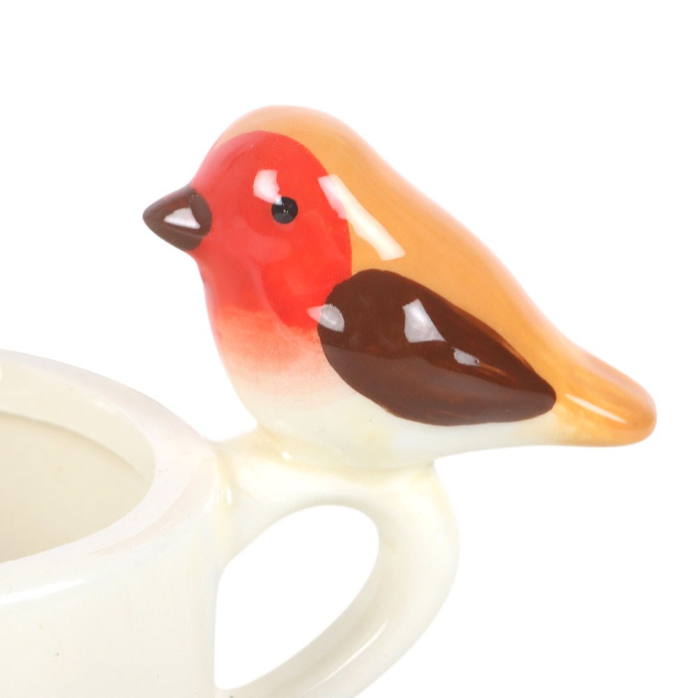 Decorative Ceramic Robin Teacup Tealight Holder2