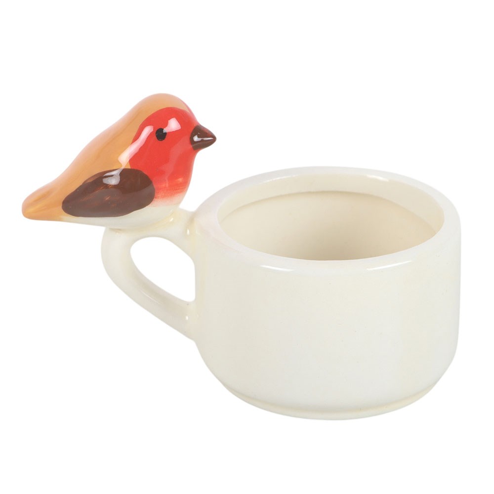 Decorative Ceramic Robin Teacup Tealight Holder3