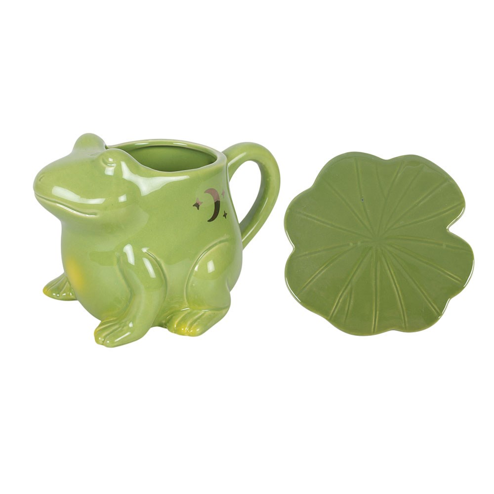 Luna Frog Shaped Mug & Lily Pad Saucer1