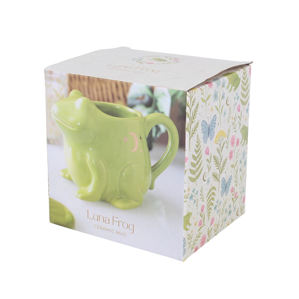 Luna Frog Shaped Mug & Lily Pad Saucer3