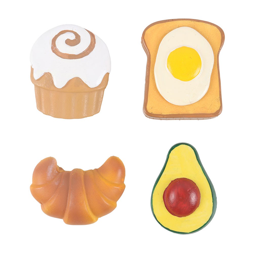 Novelty Brunch Club Food Fridge Magnet Set of 42