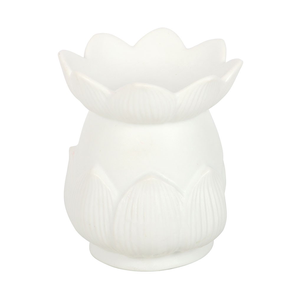 White Lotus Flower Oil Burner3
