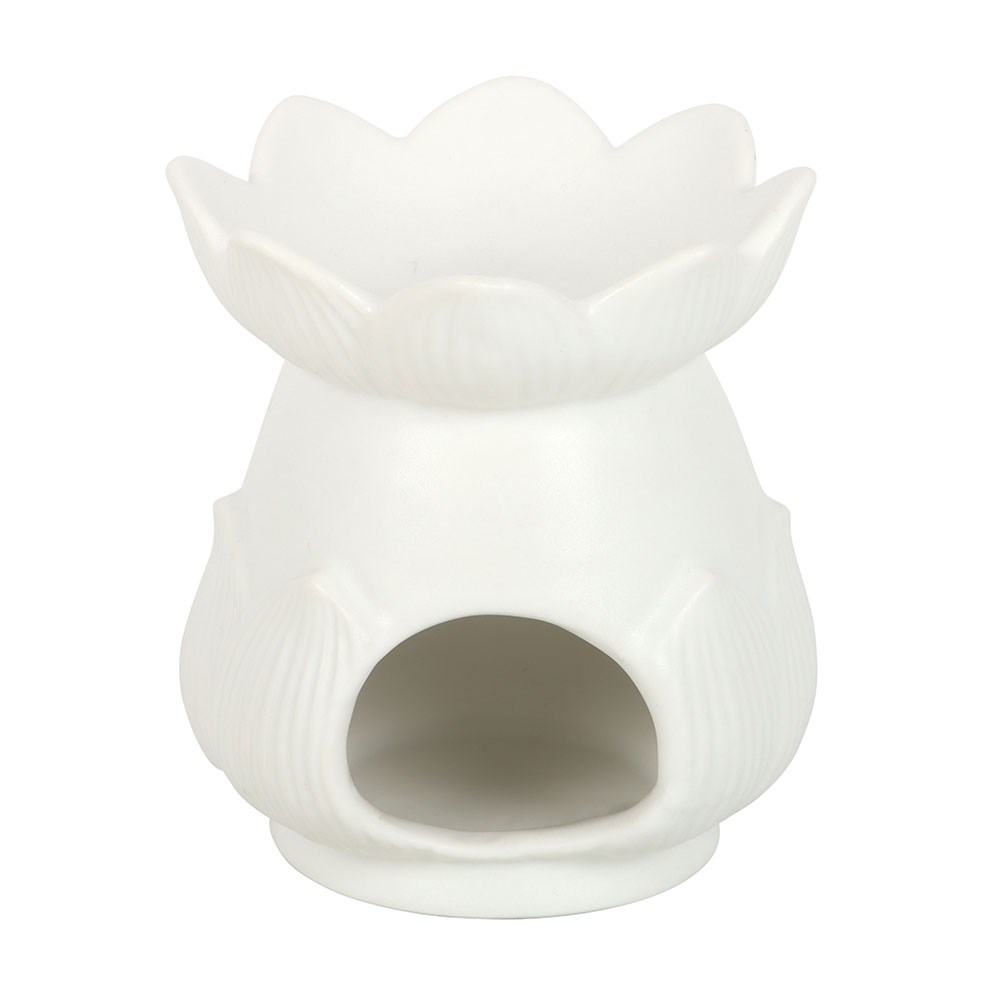 White Lotus Flower Oil Burner4