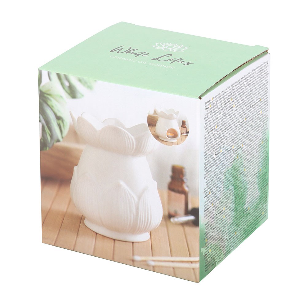 White Lotus Flower Oil Burner5