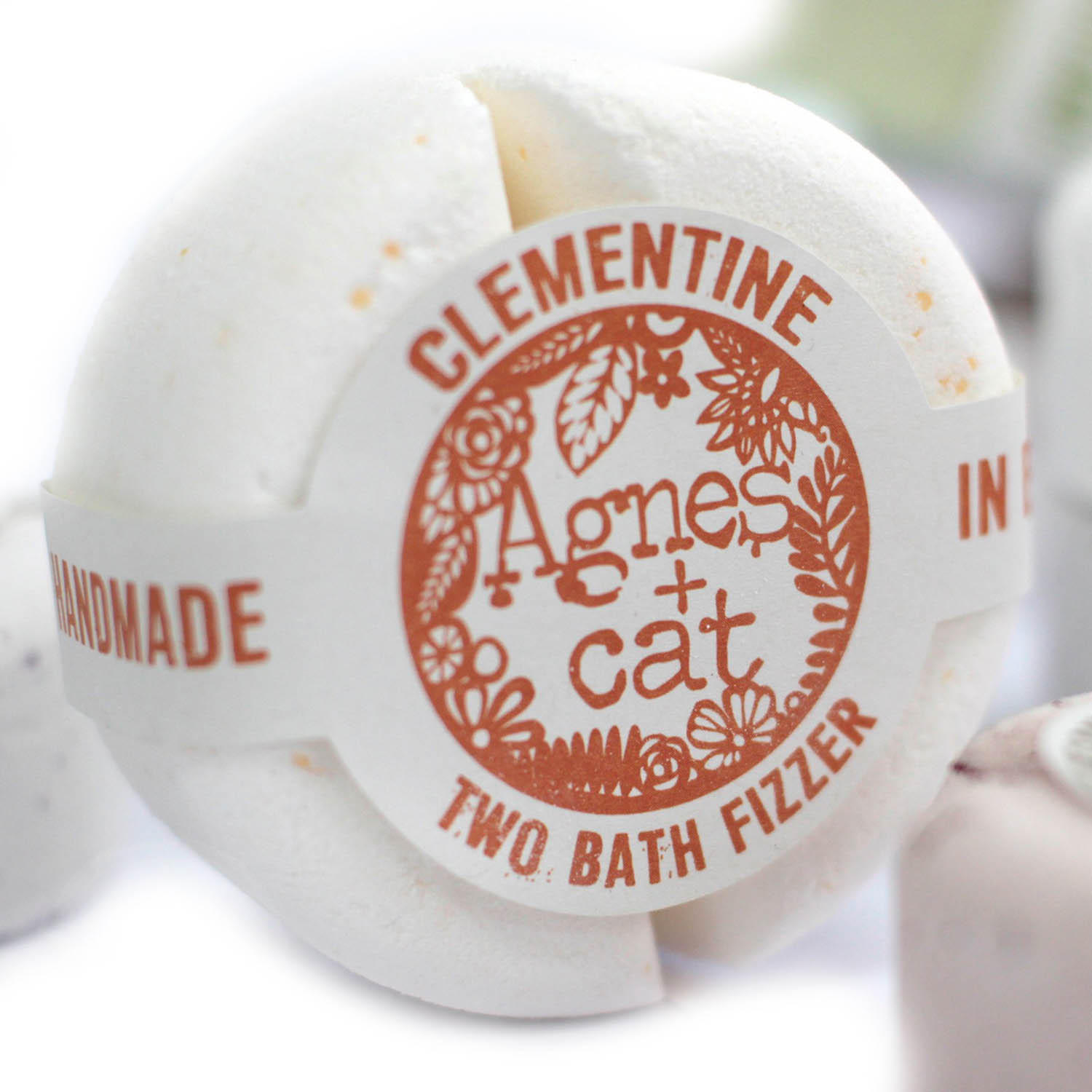 Agnes & Cat Two Bath Fizzer - Clementine1