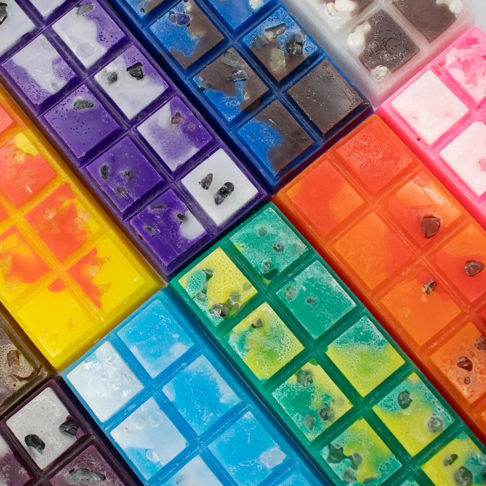 MeltEaze Tiger's Eye Crystal Wax Melts – Vanilla Sandalwood Snap Bar (50g)4