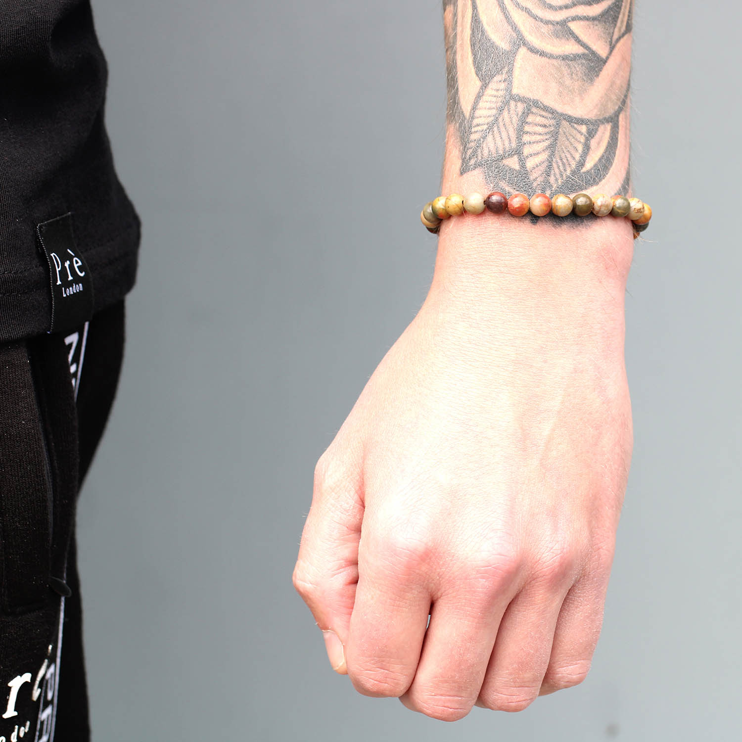 18K Gold Plated Tiger Eye Adjustable Black String Bracelet2