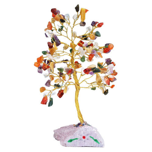 Handcrafted Multi-Gemstone Healing Tree - 160 Stones1