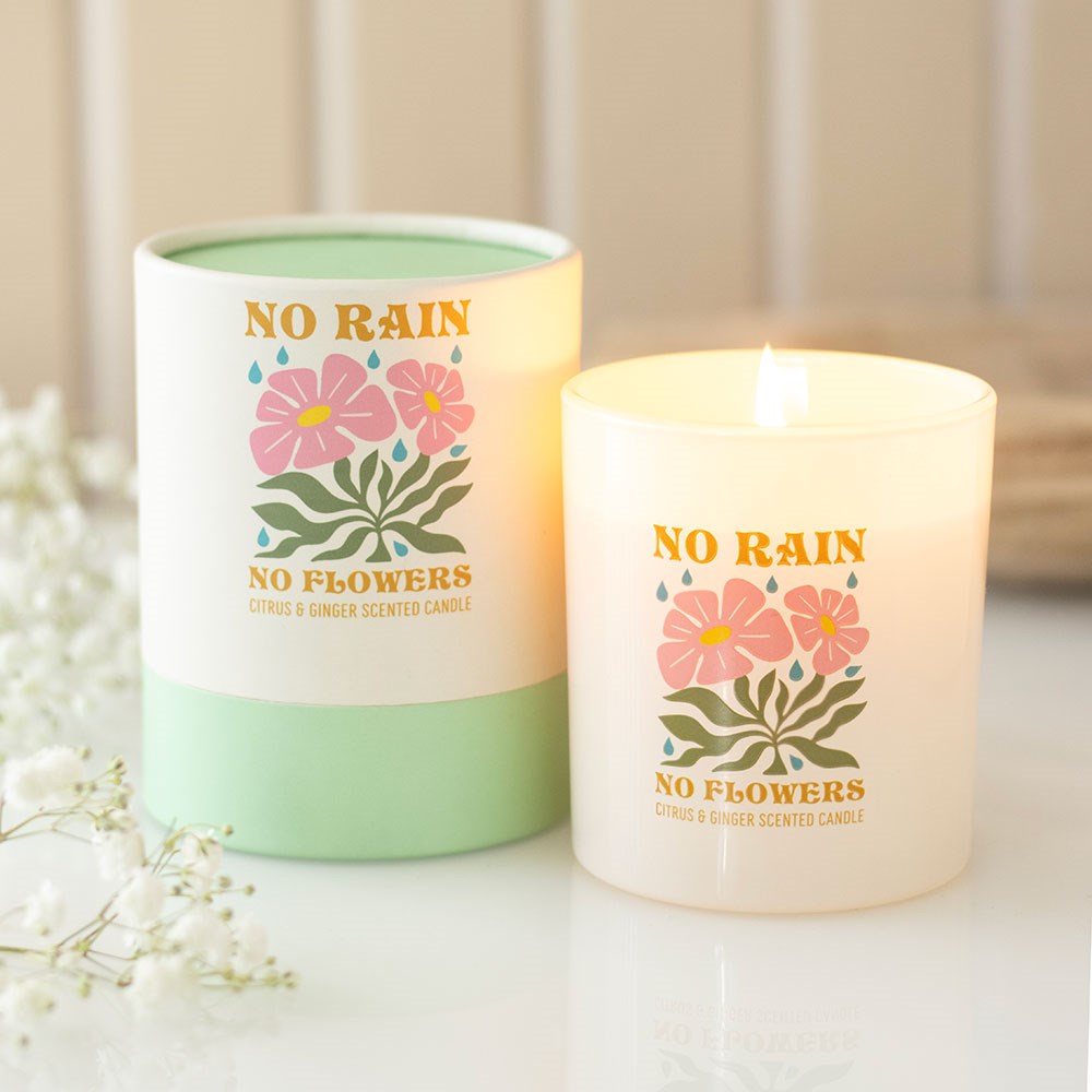 No Rain, No Flowers - Citrus & Ginger Scented Candle3
