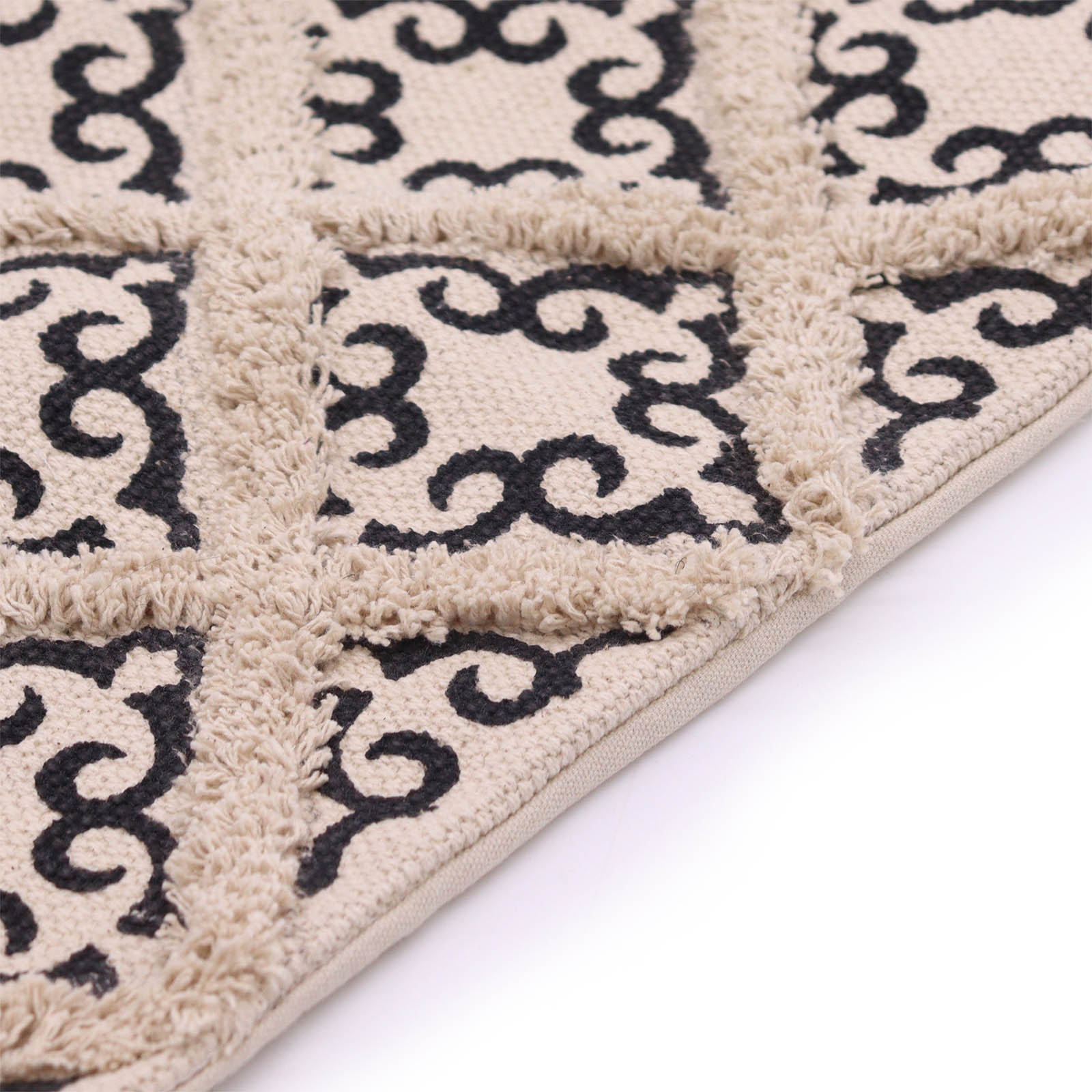 Lux Criss-Cross & Print Tufted Cushion Cover - 45x45cm3