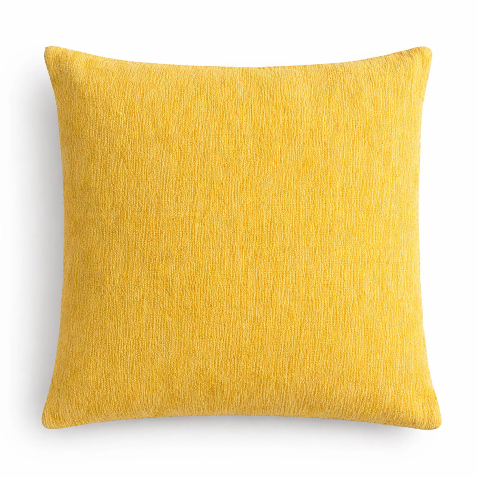 Marigold Yellow Loom Woven Cotton Cushion Cover - 45x45cm