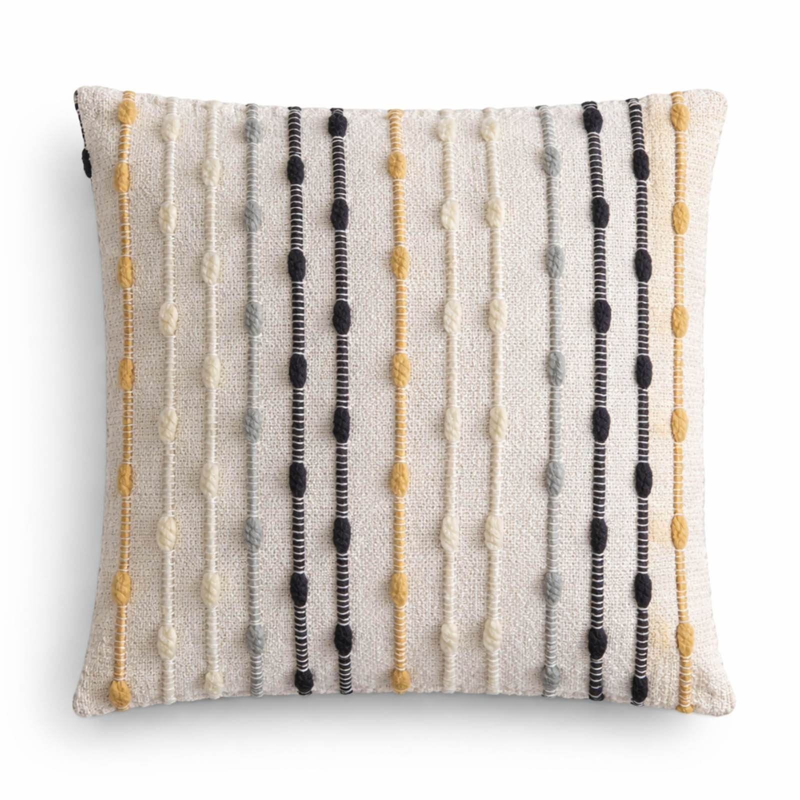 Hippie Knot Scandi-Boho Striped Cushion Cover - 45x45cm
