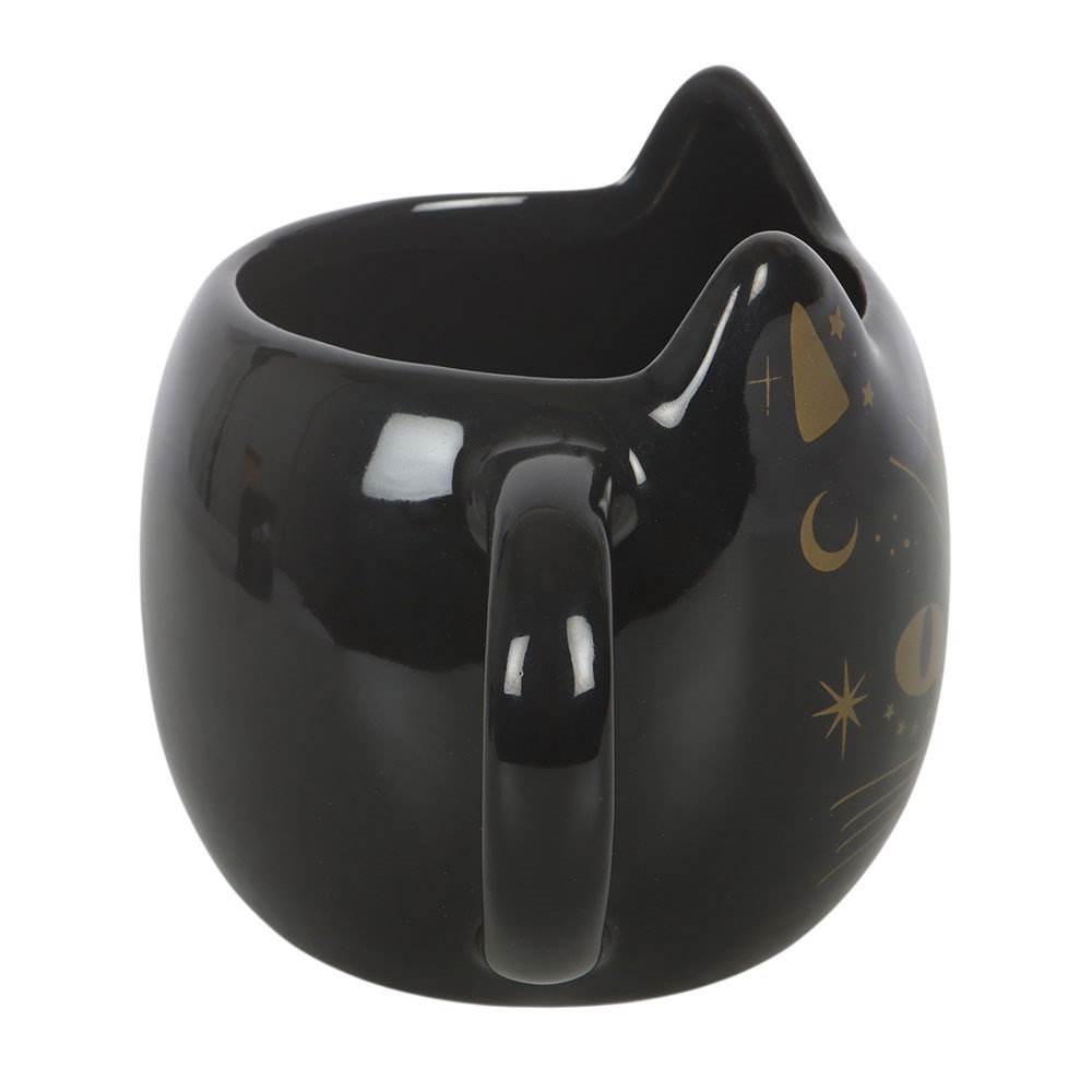 Magick Black Cat Face Mug (390ml)1