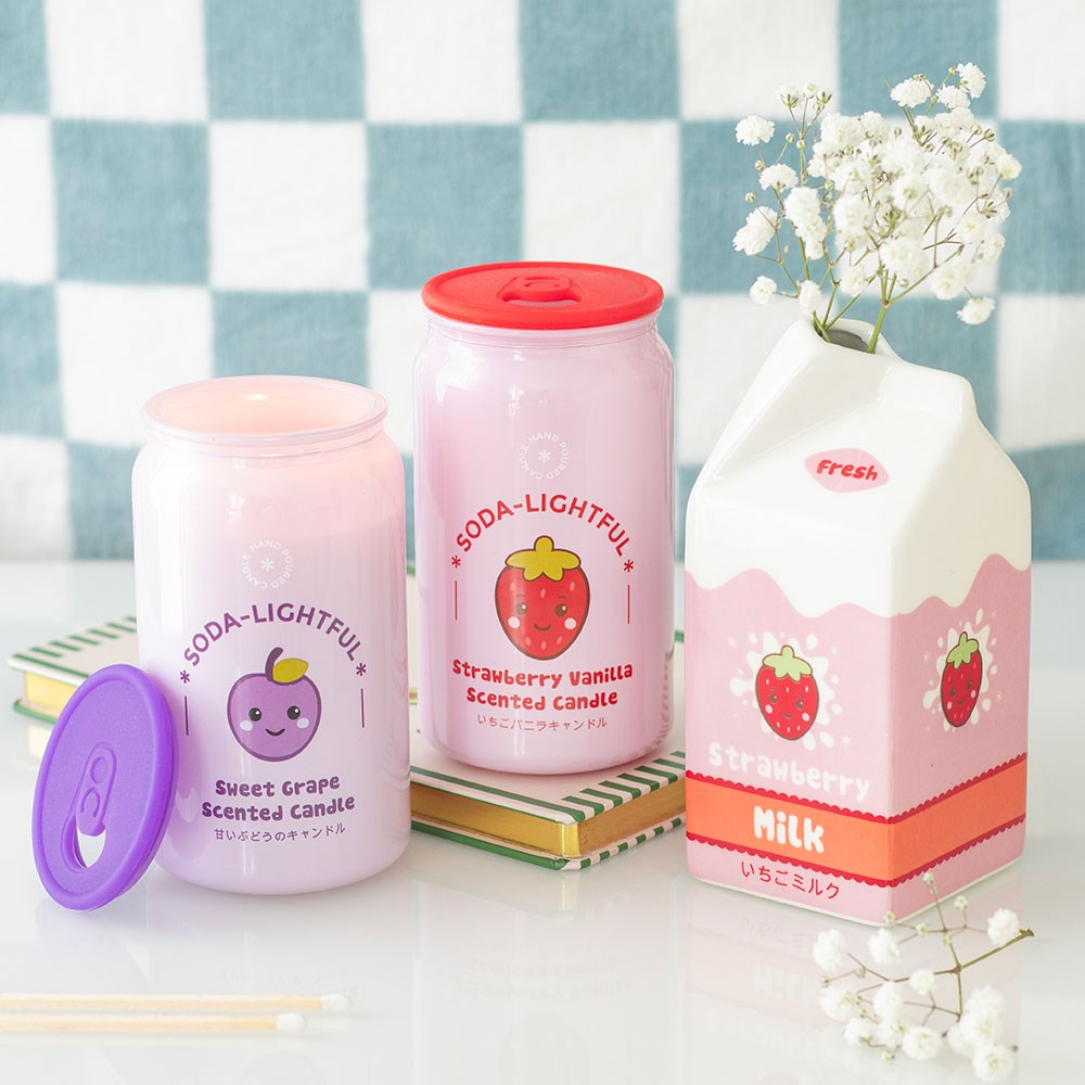Kawaii Sweet Grape Soda Can Scented Candle4