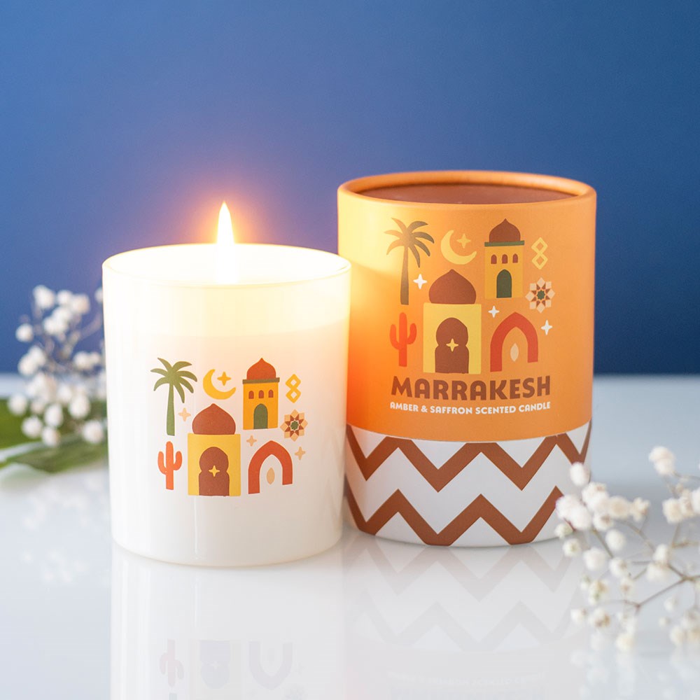 Marrakesh Amber & Saffron Scented Candle3