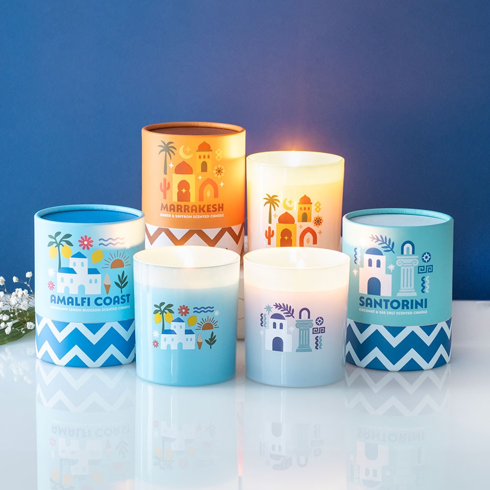 Santorini Coconut & Sea Salt Scented Candle4