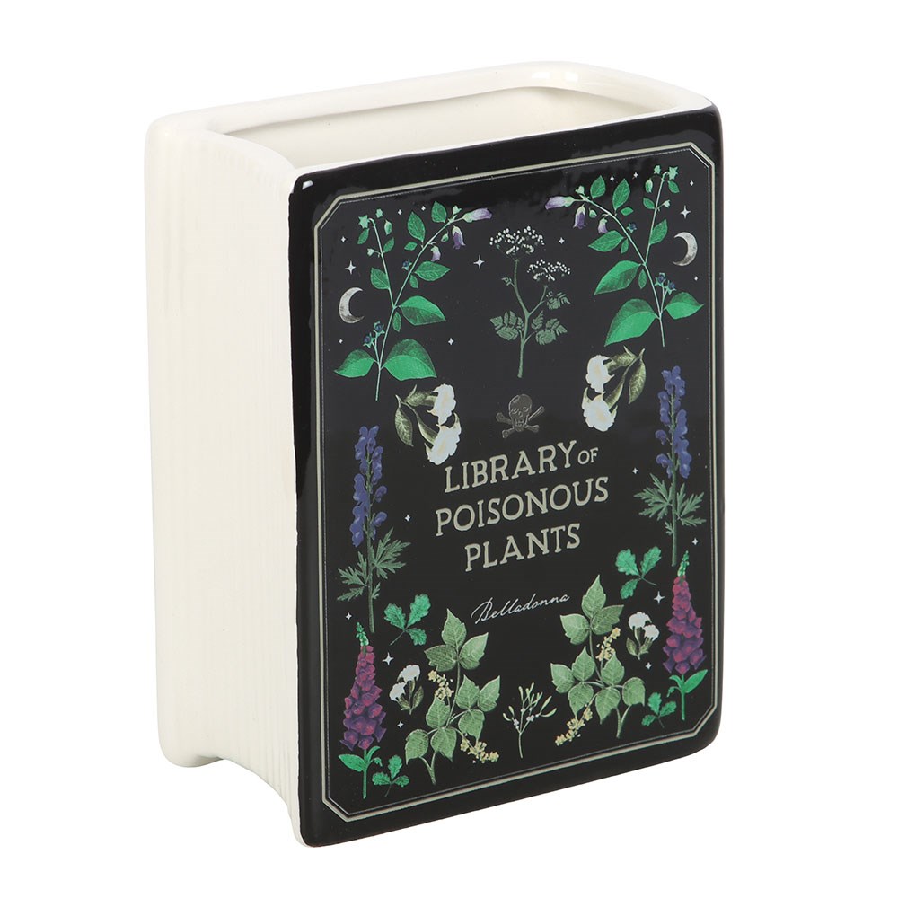 Library of Poisonous Plants Ceramic Book Vase1