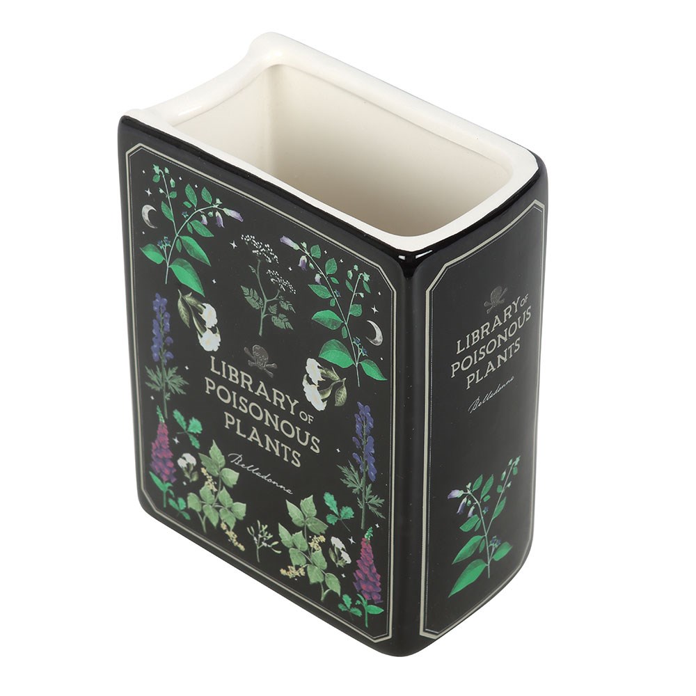 Library of Poisonous Plants Ceramic Book Vase2