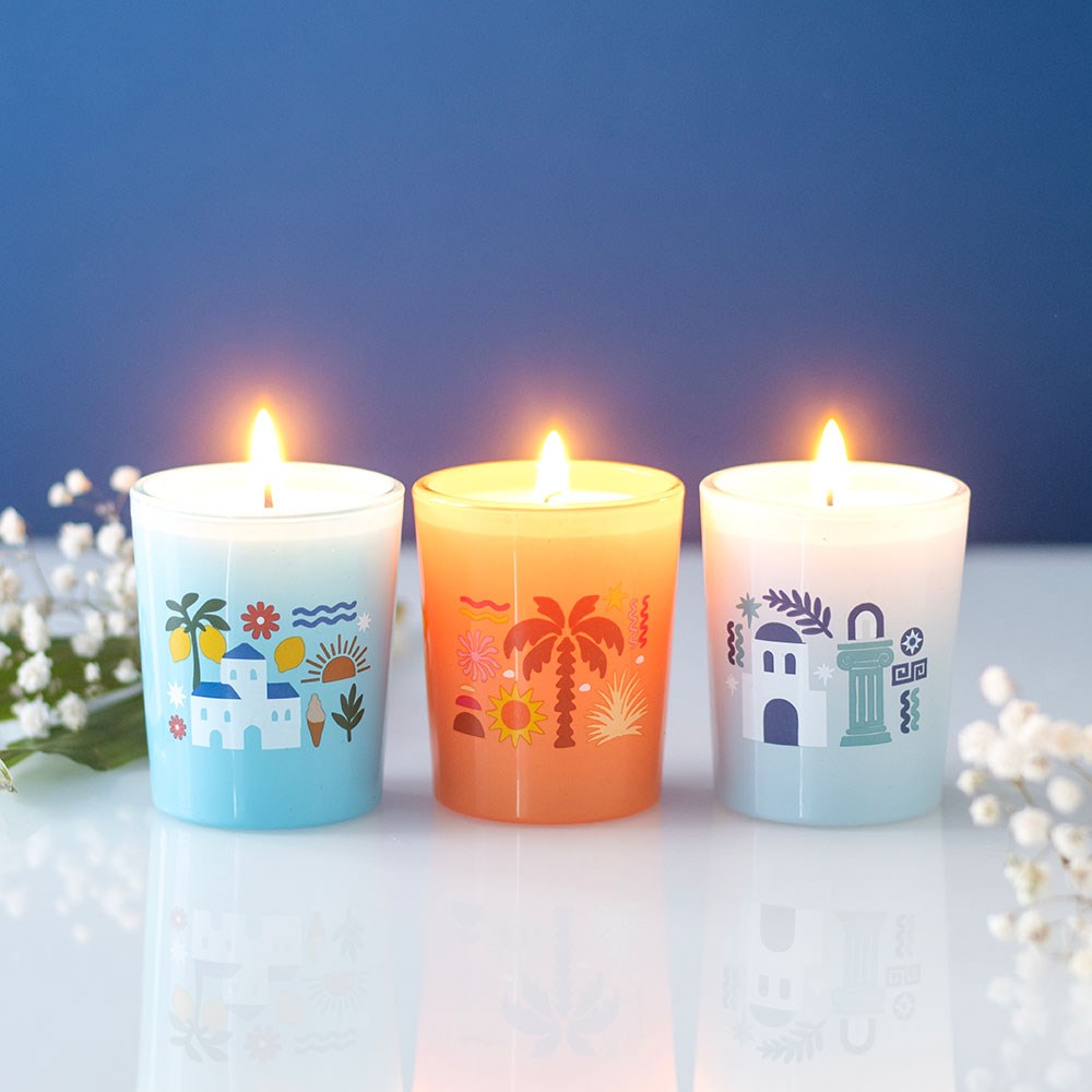 Scents of Europe: Mediterranean Scented Candle Trio Gift Set3