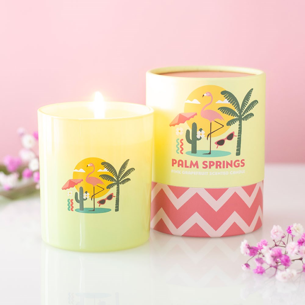 Palm Springs Pink Grapefruit Scented Candle3