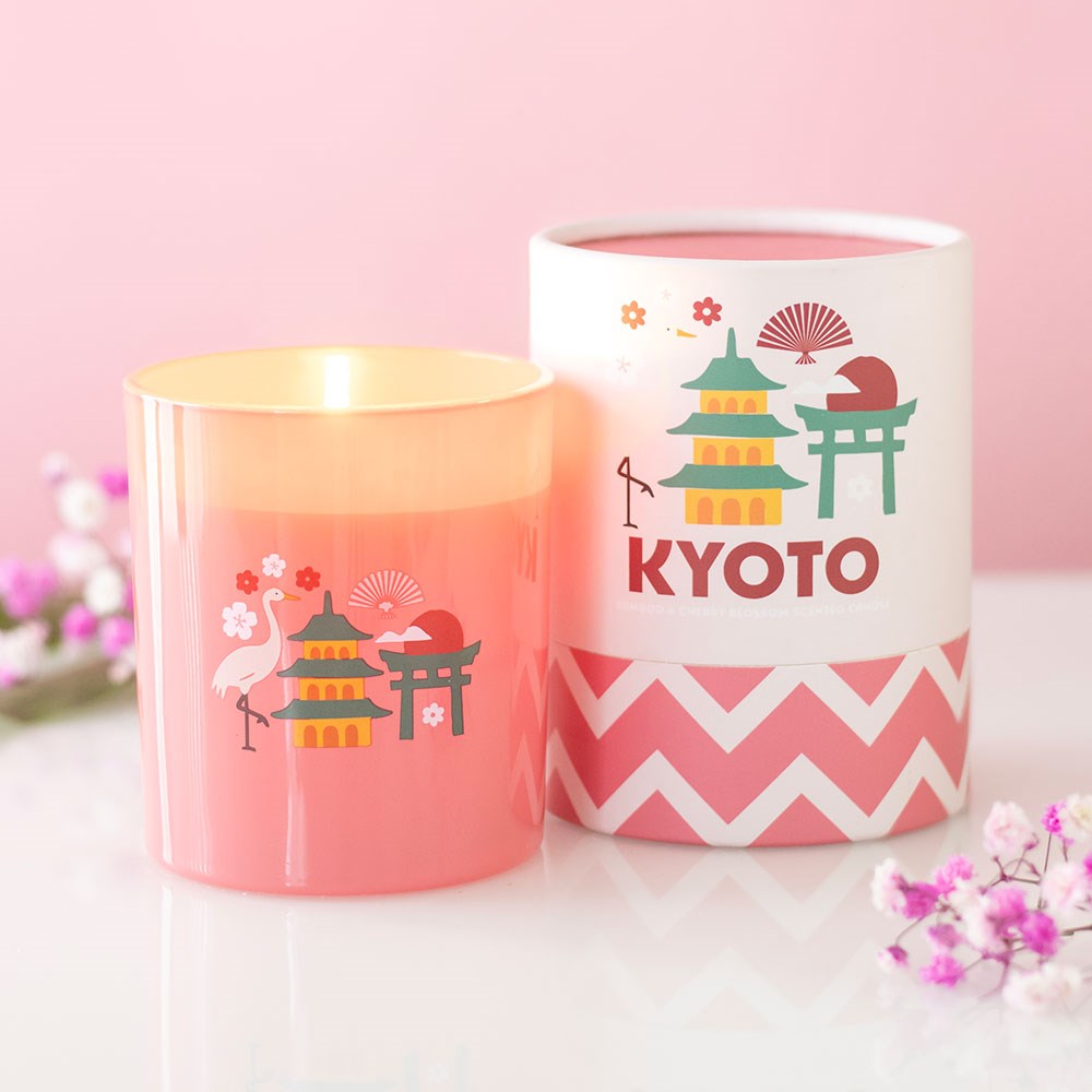 Kyoto Bamboo & Cherry Blossom Scented Candle3