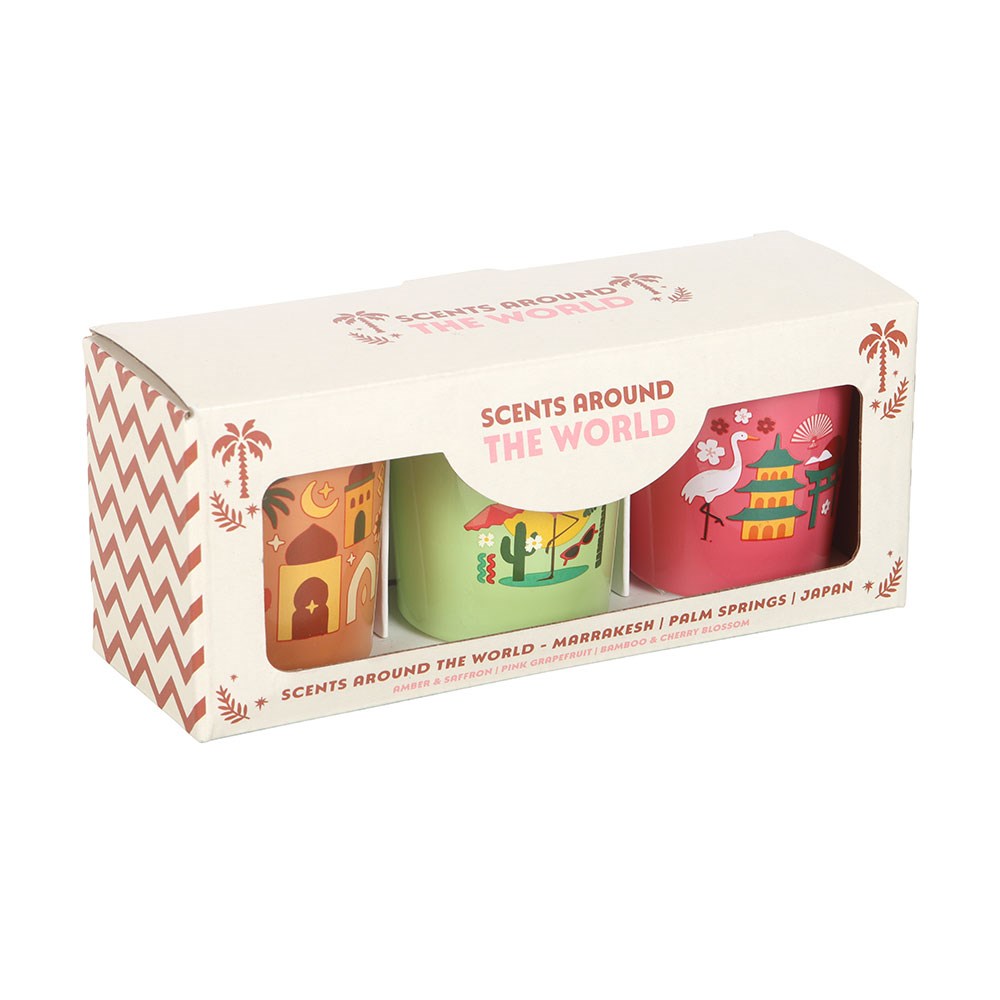 Scents Around the World: Scented Candle Trio Gift Set