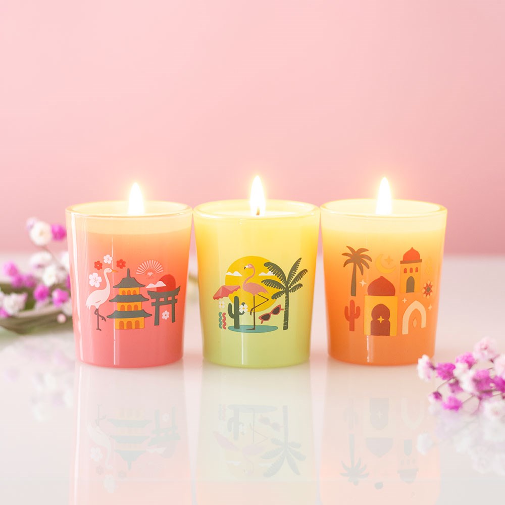 Scents Around the World: Scented Candle Trio Gift Set3